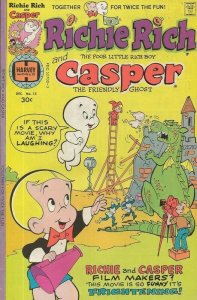 Richie Rich and Casper #15 ORIGINAL Vintage 1976 Harvey Comics