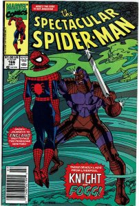 Spectacular Spider-Man #166 Newsstand VF