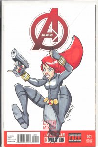 Avengers #1 Blank Cover (2013) The Avengers [Key Issue]