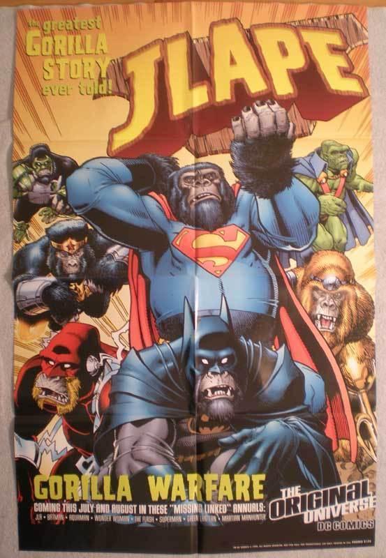 JLAPE Promo poster, JLA, APE, 22x34, 1999, Unused, more Promos in store