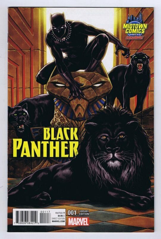 Black Panther Vol 6 #1 B Marvel Comics Midtown Exclusive Mark Brooks Variant 