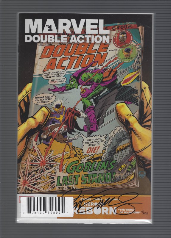 Heroes Reborn: Marvel Double Action #1 Signed 10/22 with cert