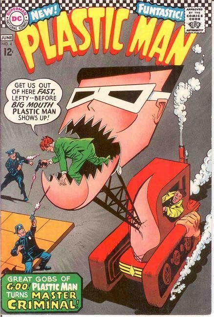 PLASTIC MAN 4 F-VF  June 1967 COMICS BOOK