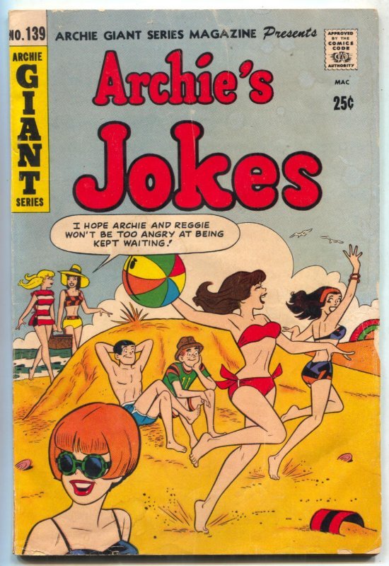 Archie Giant Series #139 1966-- Archie Jokes Swimsuit cover VG