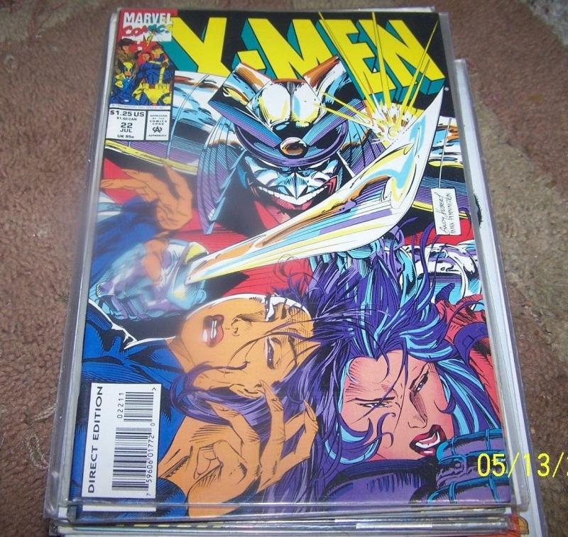 X MEN # 22  1993 MARVEL  psylocke +revanche + betsy braddock CAPTAIN BRITTAIN