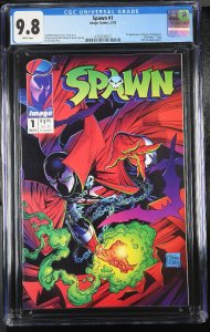 Spawn #1 1992 CGC 9.8 White Pages-1st appearance 4376333012