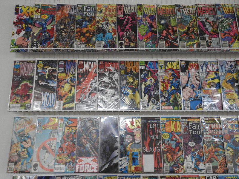 Huge Lot 140+ Comics W/ Wolverine, Darkhawk, X-Men+ Avg VF Condition!