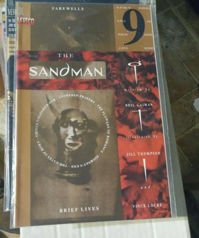 SANDMAN #  49 1993 DC COMICS NEIL GAIMAN   BREIF LIVES PT 9 + THE ENDLESS