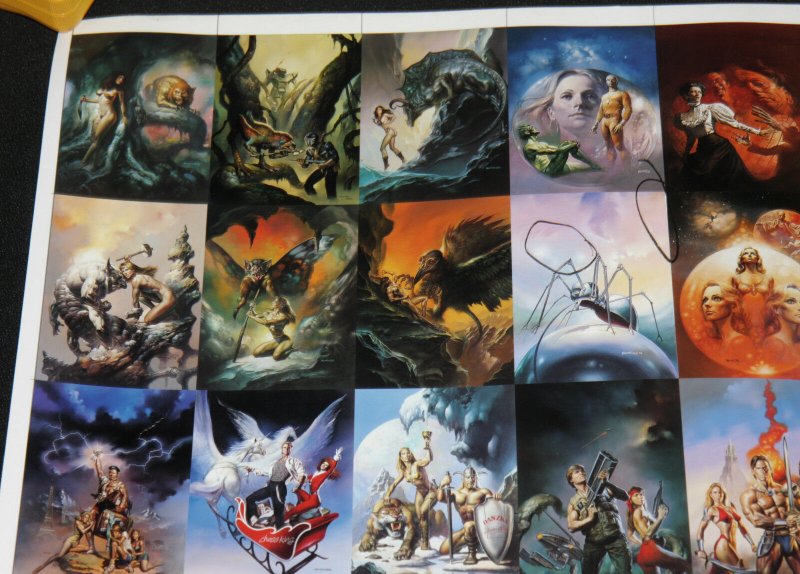 BORIS VALLEJO PROOF SHEET - 2pc Uncut Card Set Fantasy