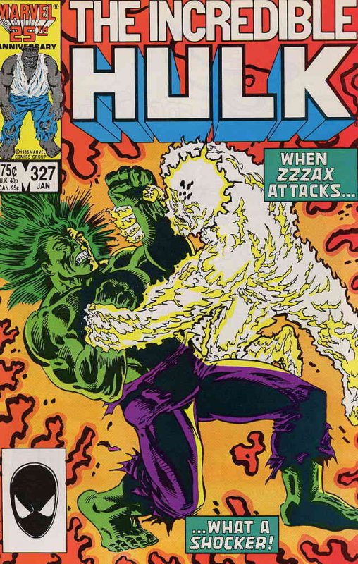 Incredible Hulk, The #327 VF ; Marvel | Zzzax