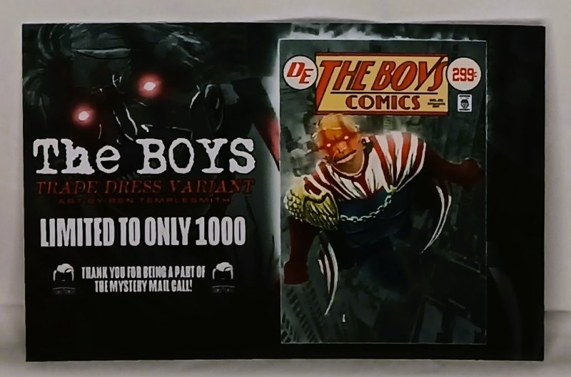 The BOYS #2 ComicTom101 Ben Templesmith Trade Dress Variant Exclusive Cover