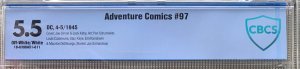 Adventure Comics #97 (1945) CBCS 5.5 -- Simon and Kirby Sandman cover; Like CGC