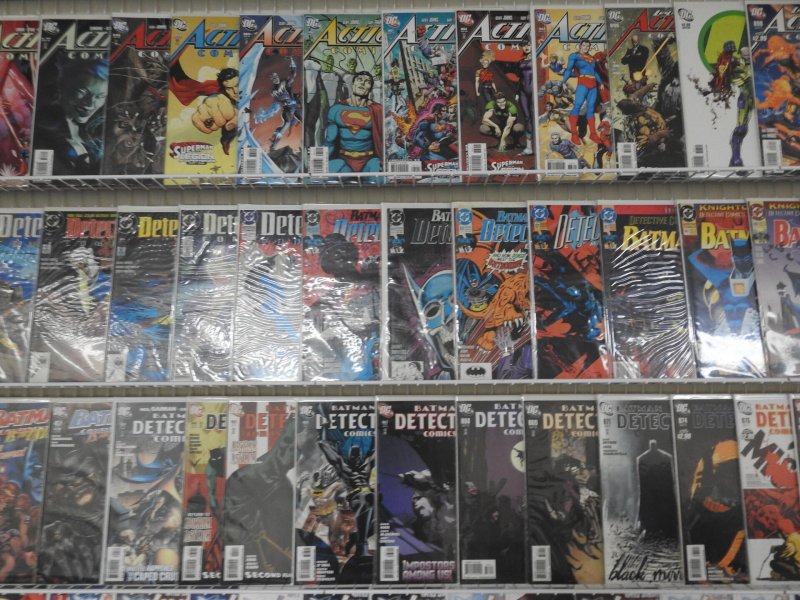 Huge Lot of 150+ Comics W/ Action Comics, Detective Comics +More! Avg VF Cond.