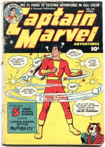 Captain Marvel Adventures #119 1951- Fawcett Golden Age reading copy