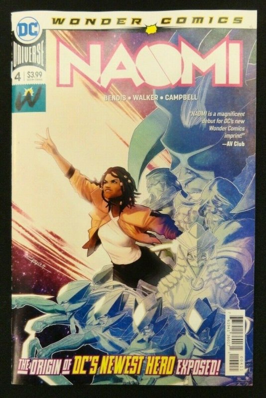 NAOMI #4 Origin Story DC Universe Wonder Comics Bendis, Campbell NM