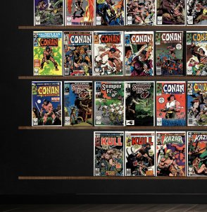 Huge Lot 150+ Comics with Conan The Barbarian, Thor, The &, Semper Fi & More!