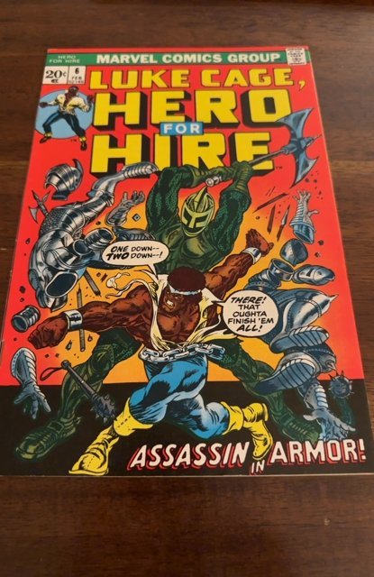 Hero for Hire #6 (1973)assassin in Armor