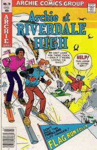 Archie at Riverdale High #70 FN ; Archie | March 1980 Chuck Clayton Snow Skiing