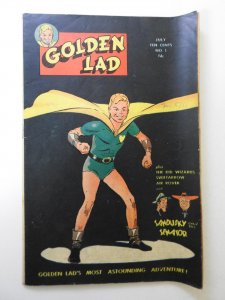 Golden Lad #1 (1945) GD Condition 3 centerfold wraps detached