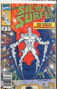 Silver Surfer #42 Newsstand Edition (1990) Silver Surfer
