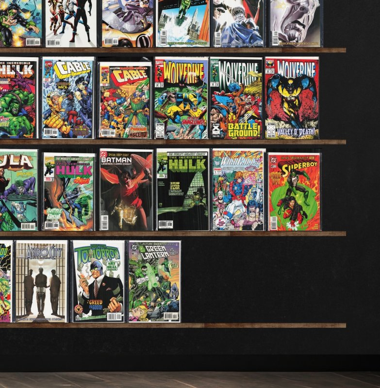 Huge Lot 140+ Comics with The Incredible Hulk, Green Lantern, Wolverine & More!