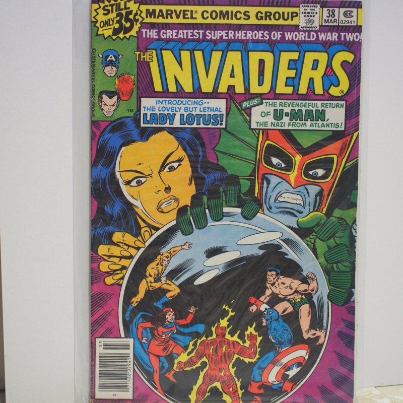 The Invaders #38 (1979) VF First Lady Lotus and the Return of U Man!