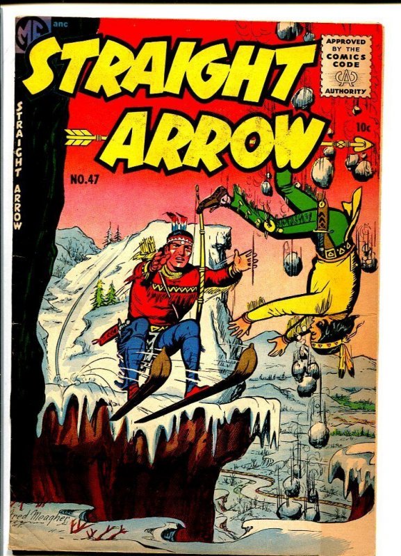 Straight Arrow--#47--1955--COMIC BOOK--ME--VG/FN