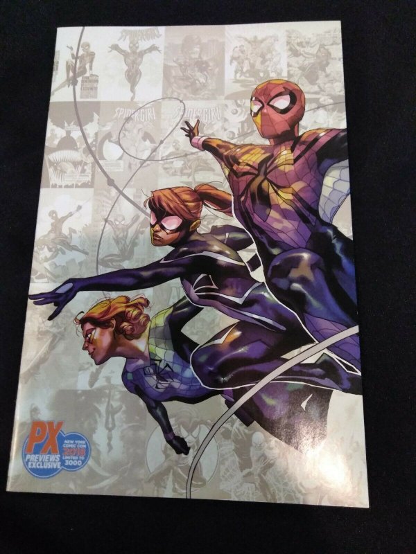 Spider-Girls #1 PX NYCC Exclusive! Virgin Variant Limited to 3000 Spider-Geddon