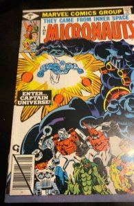 Micronauts #8 (1979) first app of captain Universe