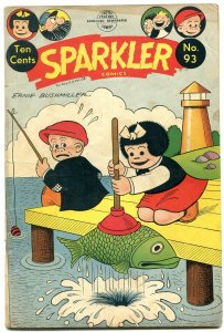 Sparkler Comics #93 1950- Nancy & Sluggo- Plunger cover- Golden Age VG/F