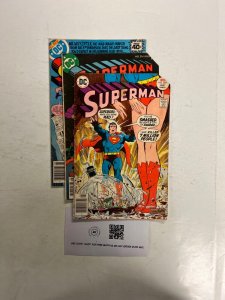 3 Superman DC Comic Books # 307 314 335 Batman Flash Wonder Woman 68 JS68
