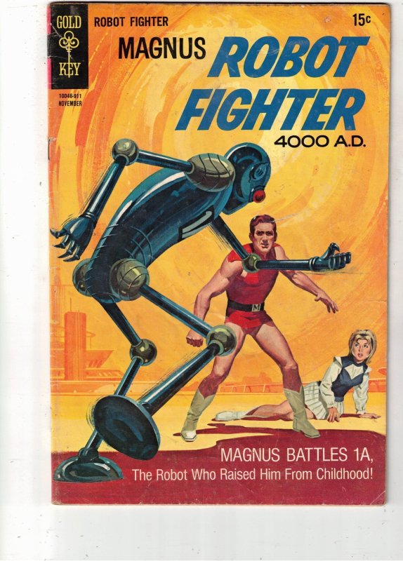 Magnus, Robot Fighter #28 1969 VG+ $12.00! Magnus VS Childhood Nanny!