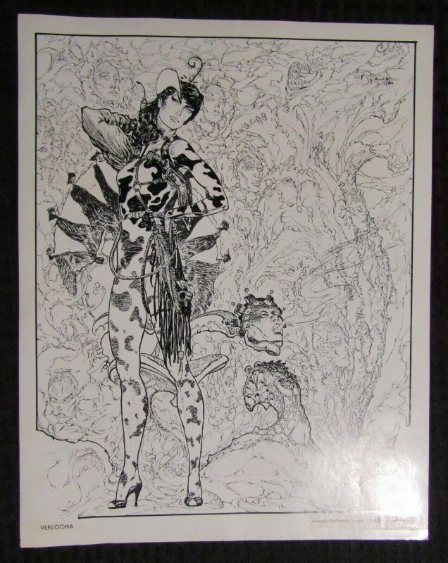 1980 VERLOONA 11x14 Starstruck Print by Mike Kaluta FN 6.0 SQP