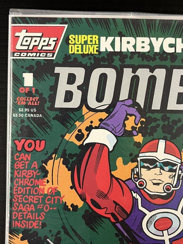 TOPPS COMIC SUPER DELUXE KIRBYCHROME BOMBAST + CAPTAIN GLORY SEALED POLY W/CARDS