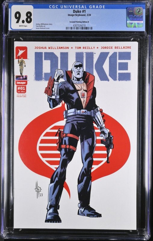 Duke #1 CGC 9.8 2nd Print Destro Cover B Image/Skybound 2024 GI Joe Transformers