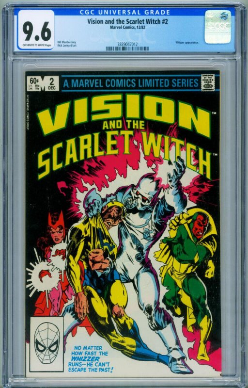 Vision and the Scarlet Witch #2 CGC 9.6-1982-comic book-3839047012