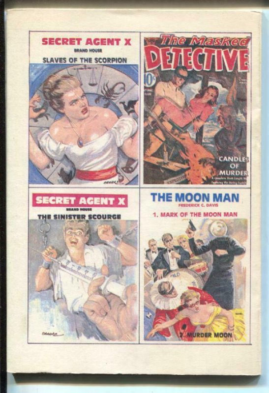 Secret Agent X 10/1934-Hanos-pulp reprint-The Hooded Hordes-VF 