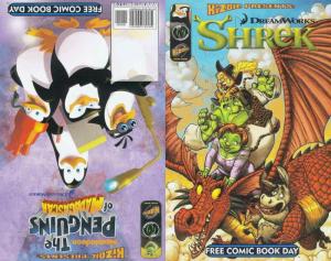 Kizoic Presents: Shrek & The Penguins Of Madagascar FCBD #2010 VF/NM; Ape | save