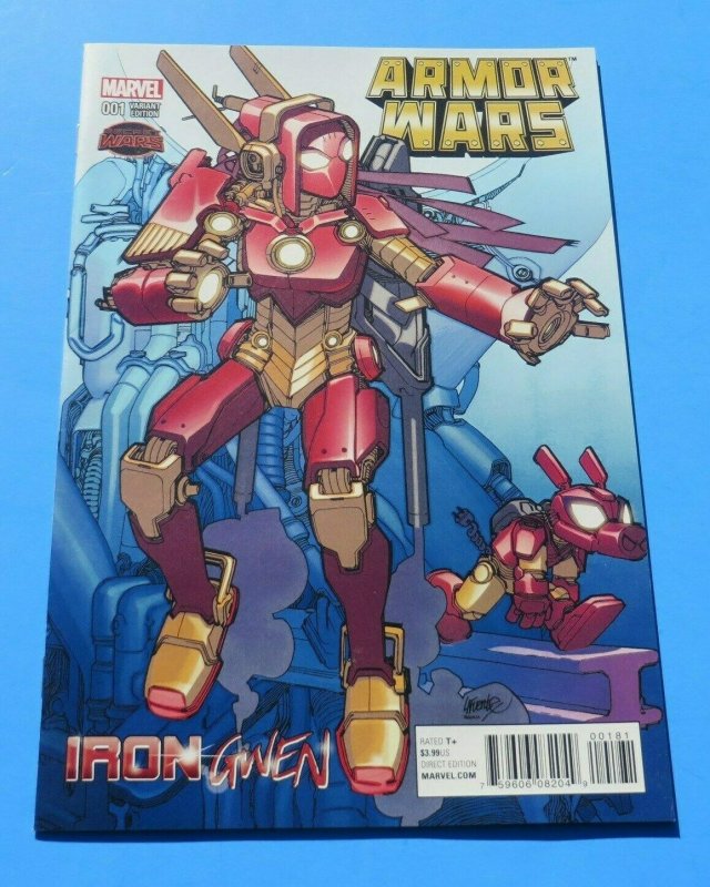 Armor Wars #1 NM/NM+ Gwen Stacy Variant Cover Iron Gwen Marvel Comic Book