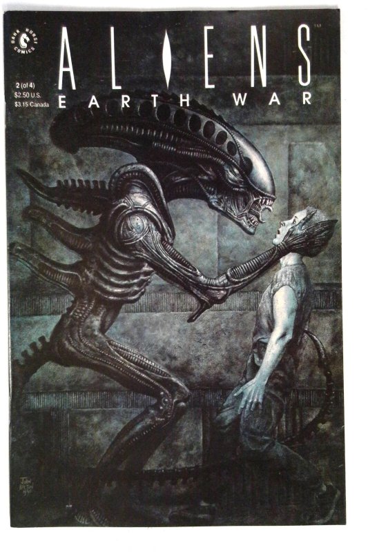 Aliens Earth War #2 (1990) Xenomorph John Bolton Dark Horse NM-