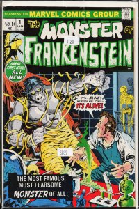 The Frankenstein Monster #1 (1973) Frankenstein Monster