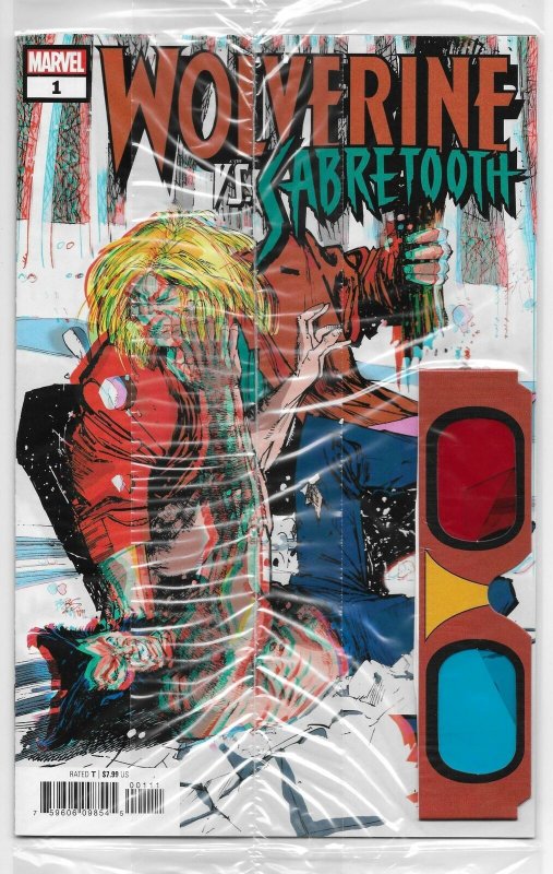 Wolverine vs Sabretooth 3D #1 | Reprint Wolverine #10 (1988) | Sealed (NM) 