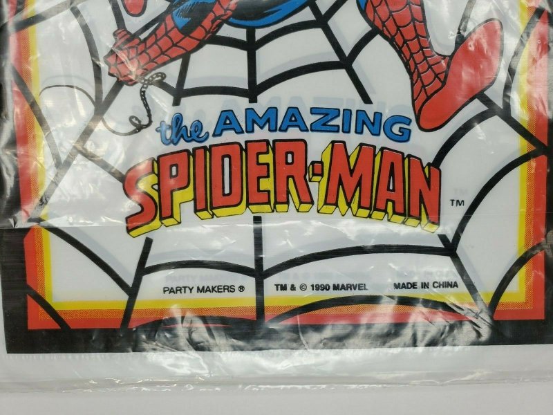 Vintage Spider Man Gift Bags Comic Toy Lot of 2 16 bags 1990 NM