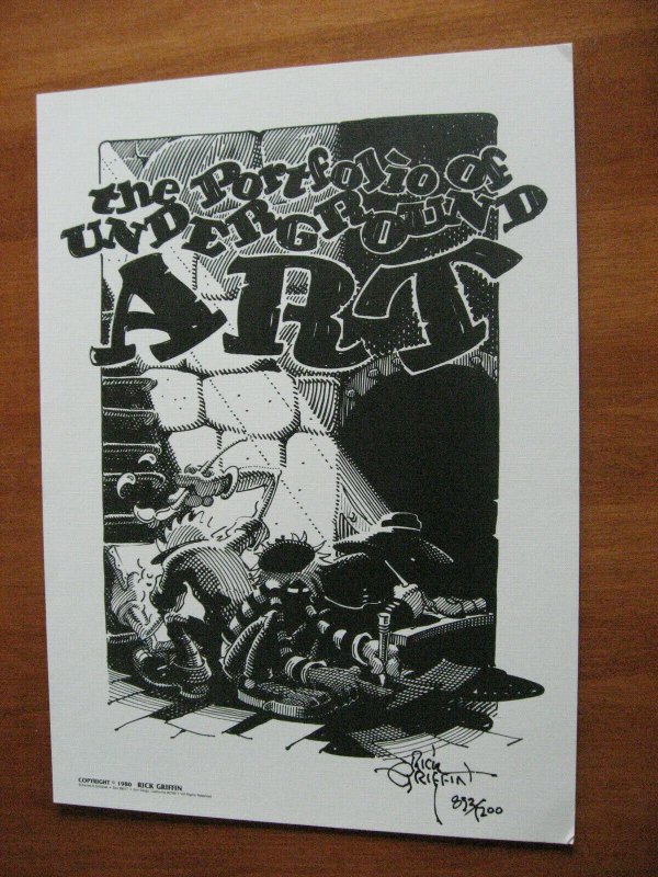 PORTFOLIO OF UNDERGROUND ART SIGNED CRUMB GRIFFIN WILSON SPAIN ET AL 1980