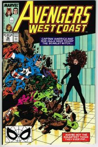 West Coast Avengers #48 (1985) - 9.0 VF/NM *This Ancient Evil*