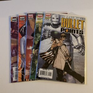 Bullet Points 1 2 3 4 5 Lot Run Set Near Mint Nm Marvel