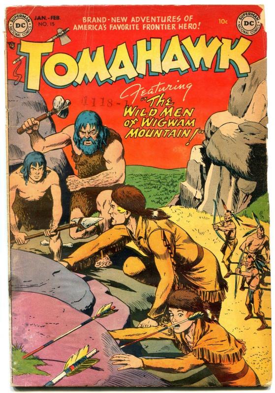 Tomahawk #15 1953- DC Western - Golden Age- Cave man cover G