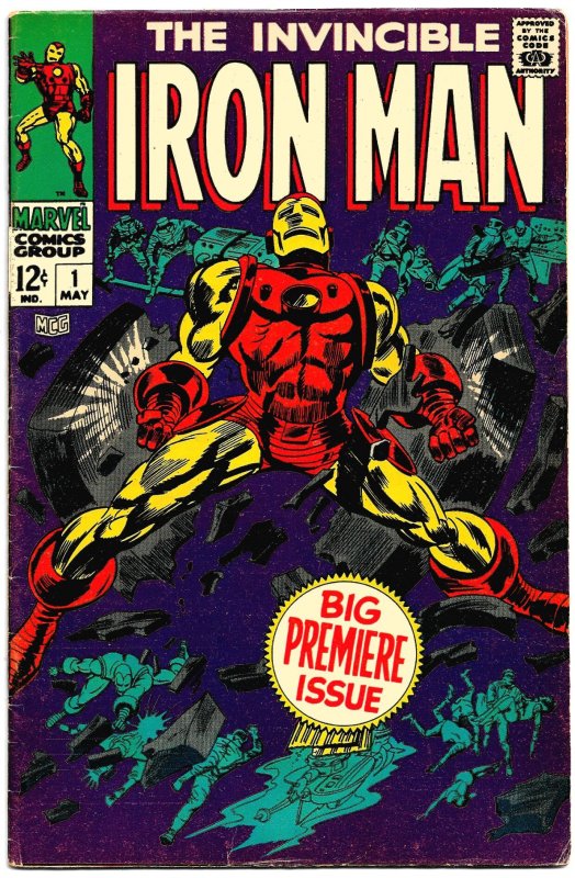 IRON MAN #1 (May1968) 8.0 VF Shellhead Gets His Own Title! Stan Lee & Gene Colan