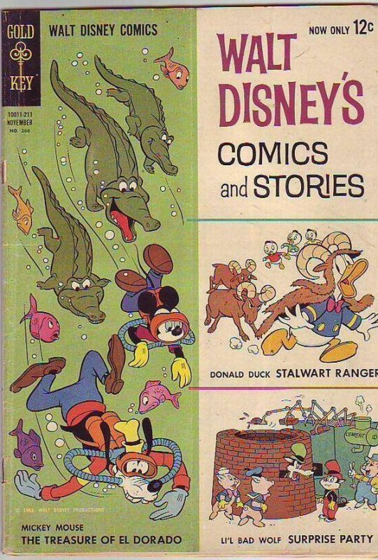 Comics and Stories, Walt Disney's #266 (Nov-62) VG- Affordable-Grade Donald D...