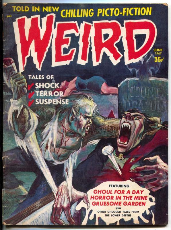 Weird Vol. 2 #3 1967- Ghoul for a Day- Gruesome Garden